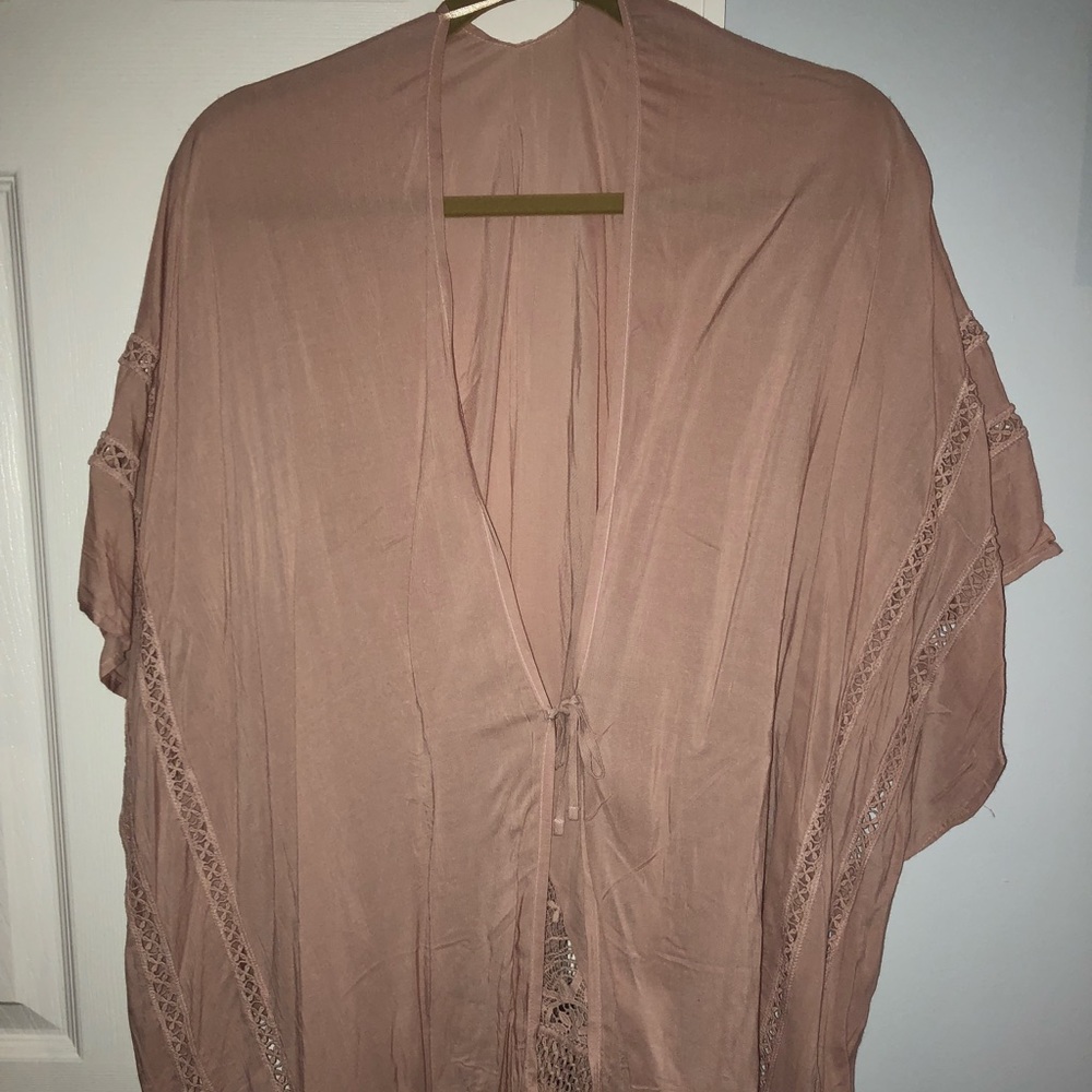 H&M blush poncho